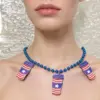Wholesale Beaded Wood Car Necklace For Women With Beaded Chain, Perfect For Independence Day