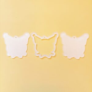 Transparent kurome 7cm - homemade shaker (1 set is 3 pieces without glue)