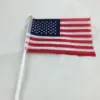 Wholesale Portable World Flags 14* 21cm Hand-Waving American Independence Day Flag Polyester Simple Suitable For Various Festivals