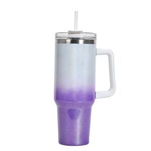 Gradient White purple rainbow paint / 40OZ