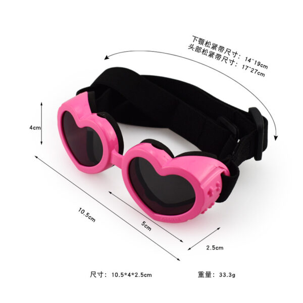 oly-9a07fcf7e28d14c755ea4fbc40aba267 Wholesale Pet Glasses Love Shape Glasses Small Dogs Cats Neutral Accessories Small Love Mirror Sunglasses Eyewear Sunglasses