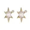 Wholesale Watermelon Tassel Stud Earrings For Women With 925 Sterling Silver Posts And Copper Body Inlaid With Zircon