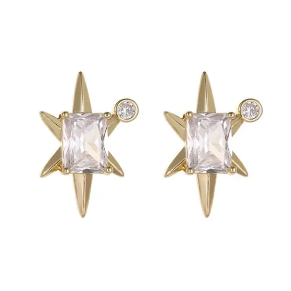 Wholesale Watermelon Tassel Stud Earrings For Women With 925 Sterling Silver Posts And Copper Body Inlaid With Zircon