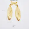 Wholesale Elegant Fashion Earrings Copper Plated 18K Gold Luxury Women Irregular Design Jewelry Accessories Cute Beach Style Modern Style Inlaid