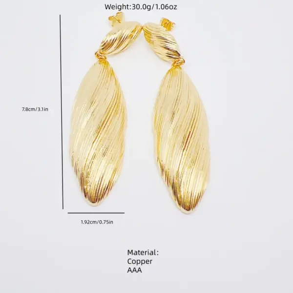 Wholesale Elegant Fashion Earrings Copper Plated 18K Gold Luxury Women Irregular Design Jewelry Accessories Cute Beach Style Modern Style Inlaid