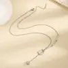 Wholesale Non-Fading Titanium Steel Necklace For Women, Short Design With Letter Pendant, Cool Clavicle Chain Jewelry Accessory