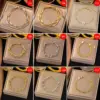 Wholesale PVD Coated Real Gold Plated Square Heart Shape Solid Color 304 Stainless Steel Basic Waterproof Non Tarnish Plating 304 Stainless Steel Lobster Trigger Clasp Closure Bracelets