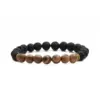 Wholesale Vacation Simple Style Geometric Tiger Eye Beaded Bracelets In Bulk