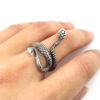 oly-9a5e472bd7c4fb7838f3549f0a00a057 Wholesale retro paint snake ring unisex ring source manufacturers spot