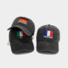 Wholesale World Cup football element fan baseball cap embroidered black baseball cap sun hat