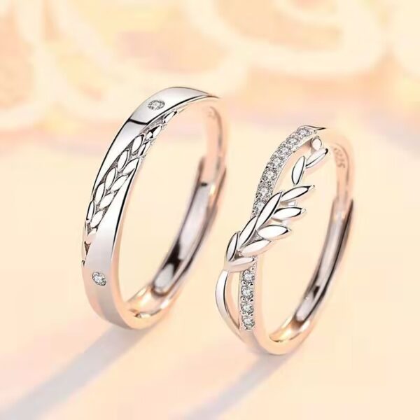 Wholesale Alloy couple rings, Valentine's Day gift