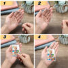 oly-9ab520d57417b757ea5be918ae18cd85 Wholesale Photo Frame Plastic Blank Keychain Pendant Ps Photo Souvenir Decorative Buckle Creative Cut Out DIY Gift Key