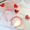 oly-9ab5930b6d27de7c8e44e9a9a54a58c7 Wholesale Peach Heart Headband Valentine's Day Red Sequins Love Headband Party Birthday Hair Accessories Wedding Festive Holiday Decoration Headwear