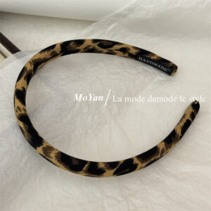 1.5cm dark leopard print headband