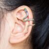 oly-9aec746ca19d52bdd81a1d52fd533a26 Wholesale copper snake ear clip adjustable ear bone nail ear clip without ear hole snake-shaped accessories simple style