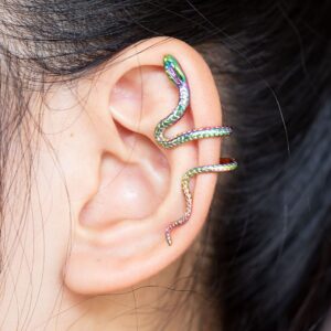 oly-9aec746ca19d52bdd81a1d52fd533a26 Wholesale Cross-border copper snake ear clip adjustable ear bone nail ear clip without ear hole snake-shaped accessories simple new style