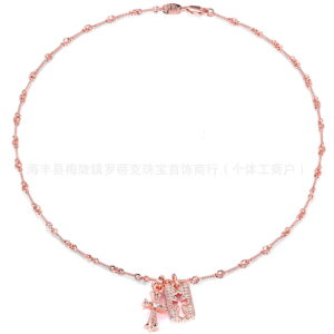 Rose gold double pendant type a