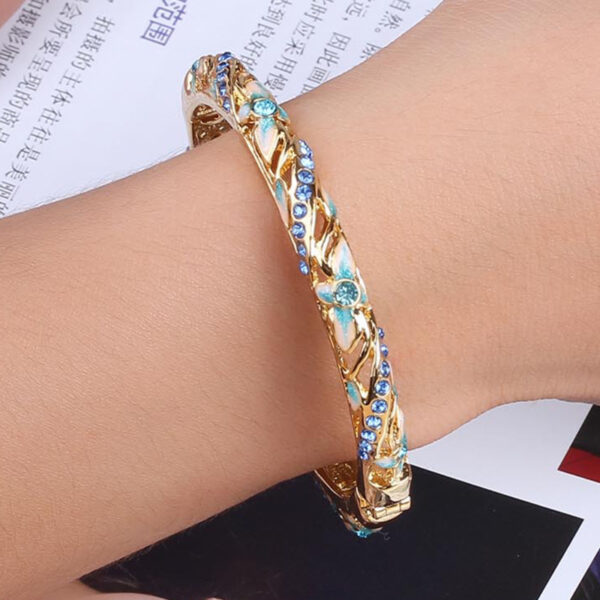 oly-9b3f5d56ae03ed649ce7deaebdf46992 Wholesale Beijing Cloisonne Bracelet Genuine Fine Hollow Diamond Fashion Ethnic Style Bracelet Gift