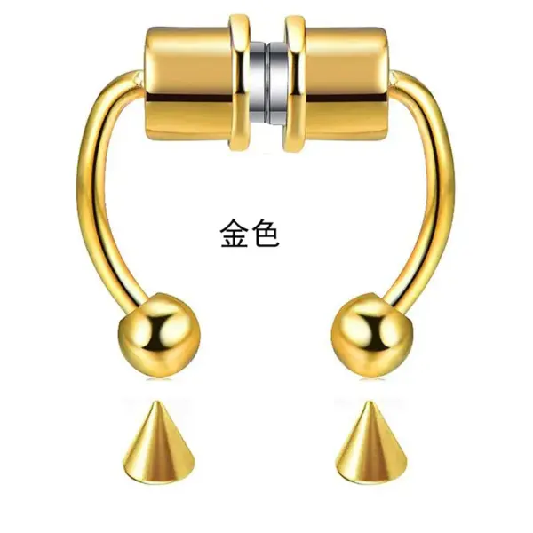 Wholesale Exaggerated U Shape Titanium Steel Earrings Nose Pin