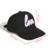 Wholesale Valentine's Day love embroidered sequin decorative baseball cap sun hat soft top sun hat