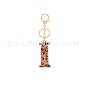 I / Leopard print letters