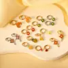 Wholesale 1 Pair Simple Style Classic Style Daisy Plating 304 Stainless Steel Drop Earrings