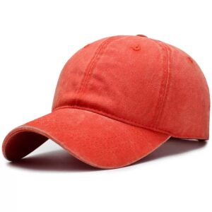Orange coated washed cotton