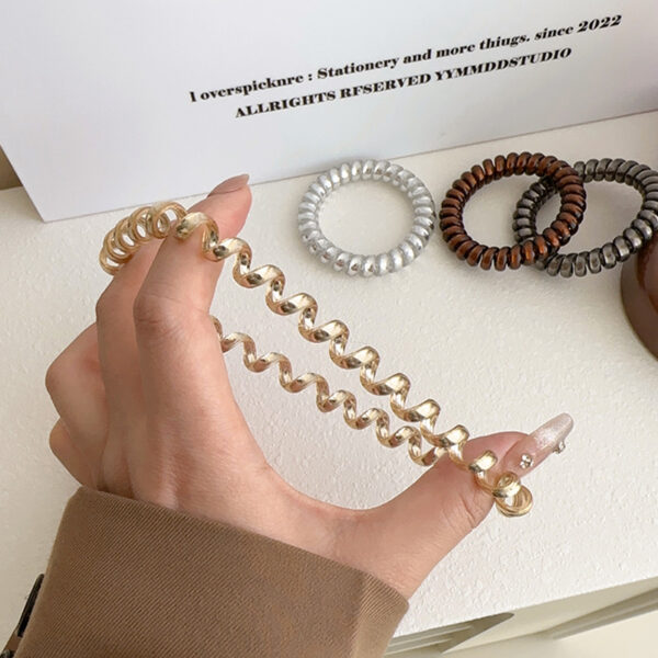 Wholesale High-Elastic Phone Cord Hair Ties, Seamless Hair Ties, Women's Large Balls, Scalp Tendons, Ponytail Hair Accessories