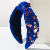 oly-9be9fd9baba5182a7f08a0bd8f1a46f2 Wholesale Casual Women's American Flag Alloy Cloth Alloy Crystal Hair Band