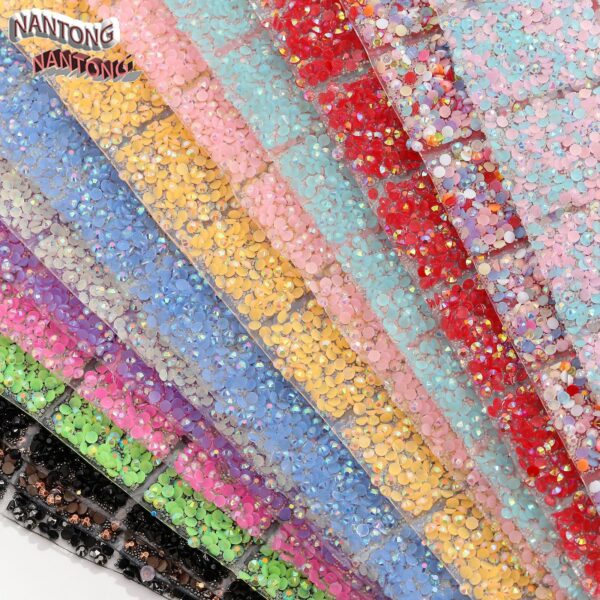 Wholesale Flat Bottom Round Drilling Melt Adhesive Sticker Double-Sided Square Drill Pieces Sticker Drill Clothing Drill Nail Table Pillow Cushion