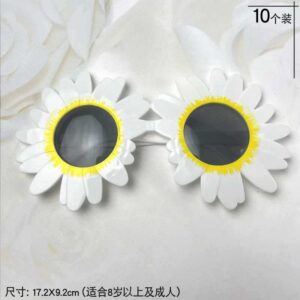 Daisy white and black mirror (pack of 10)