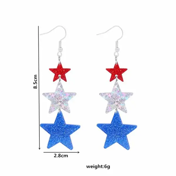 Wholesale 1 Pair Retro Color Block Plating Arylic Iron Aluminum Silver Plated Drop Earrings