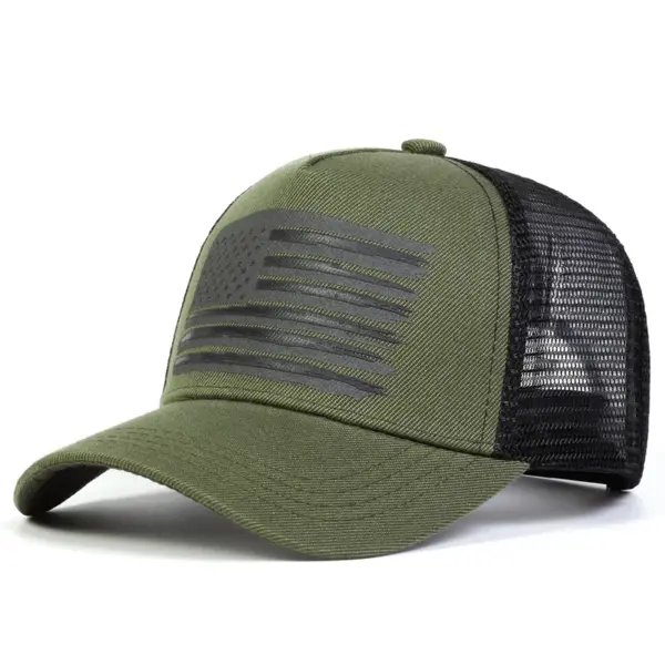Wholesale American Flag Casual Outdoor Women's Baseball Cap With Curved Brim, Polyester Material Featuring Printing