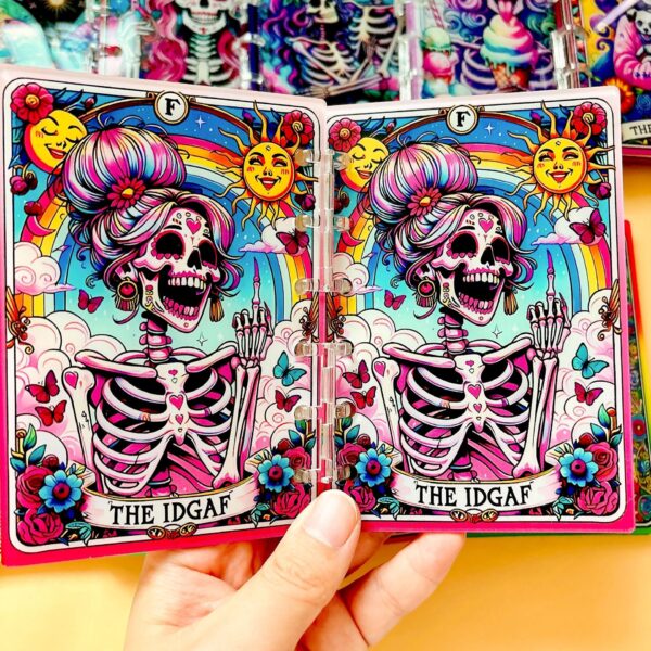 Wholesale Skull Tarot Series TK Explosions Acrylic Notebook Handbook Exquisite Loose-leaf Book A7A5