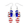 Wholesale Alloy independent sun earrings with wings, butterflies, rhinestone-encrusted boots, and dripping oil pendant earrings