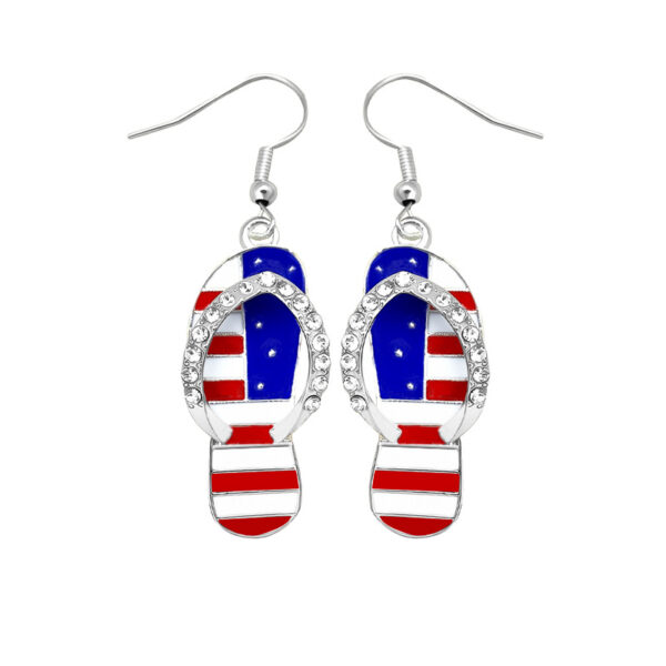 Wholesale Alloy independent sun earrings with wings, butterflies, rhinestone-encrusted boots, and dripping oil pendant earrings