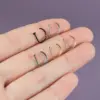 Wholesale 1 Piece 304 Stainless Steel Stone-Free Hawaiian Vacation Tropical Nose Rings & Studs Geometric Plating Ion Plating (IP) 18K Gold Plated Nose Rings & Studs