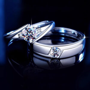 Wholesale 925 Silver Mobius Ring Couple's Ring Simple Ins Popular Moissanite Ring for Men and Women Valentine's Day Gift