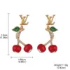 Wholesale Hypoallergenic Letter Stud Earrings For Women In Copper With KC Golden UV Plating And Zircon Inlay