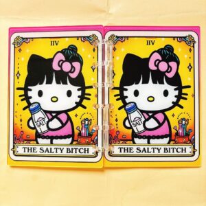 A796-hello kitty tarot notebook (with inner pages and buckles)