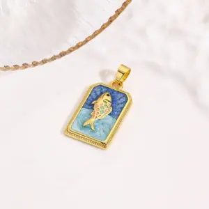 Dark Blue Fish / 1 Strand/Package