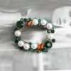 Wholesale Asymmetrical Zinc Alloy Pin Garland With Artificial Pearl Inlay, Perfect For Independence Day