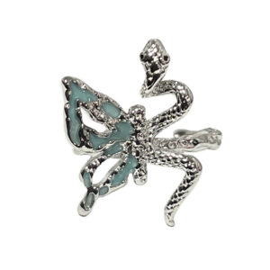 oly-9ce8d837ea8ee28adcebe46250cb75f9 Wholesale Ins Style Butterfly Snake-Shaped Fashion Open Ring Female Niche Design Stylish Trendy Punk Spider Ring
