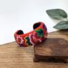 oly-9ceb77aebe4caafa26b16cc84e5dc8c9 Wholesale Original handmade retro artistic ethnic style embroidered bracelet female wide version elegant Miao silver cotton and linen all-match bracelet accessories