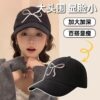 Wholesale Bow Baseball Cap Women's Sweet Cute Light Pink All-match Face Showing Small Hard Top Sunscreen Cap