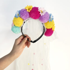 Fg179-7 colorful veil