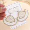 Wholesale Western Cowboy Hat Beaded Earrings Cowboy Hand-woven Earrings Bohemia