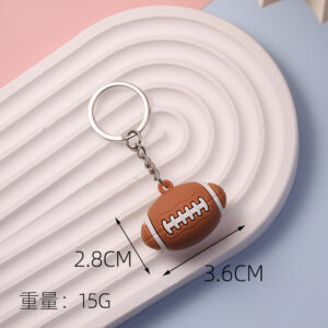 Rugby keychain