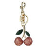 Wholesaletrade wholesale crystal red cherry key chain bag pendant car key chain fruit pendant