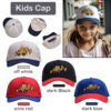 oly-9d1d0f307443dc8930635e97253280a2 Wholesale children's baseball cap cartoon excavator embroidery mesh cap boys and girls curved brim peaked cap